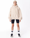 Women's Oversized Plush Hoodie in Beige (12)