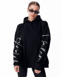 Women's Oversized Hoodie Martin Valen Black (9)