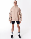 Women's Oversized Hoodie Martin Valen Beige (10)