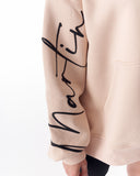 Women's Oversized Hoodie Martin Valen Beige (4)