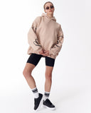 Women's Oversized Hoodie Martin Valen Beige (7)