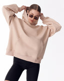 Women's Oversized Hoodie Martin Valen Beige (8)