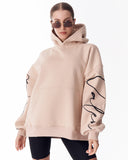 Women's Oversized Hoodie Martin Valen Beige (6)