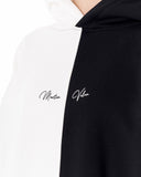 Women's Oversized Dual Color White and Black Hoodie (5)