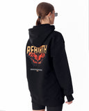 Flare Rebirth Women's 3D Printed Oversized Black Hoodie (7)