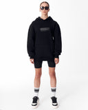 Rebirth Women's Orange 3D Printed Oversized Black Hoodie (11)