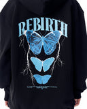 Rebirth Women's Blue 3D Printed Oversized Black Hoodie (8)