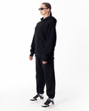Women's Full Black Oversized Tracksuit (9)