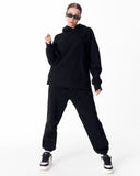 Women's Full Black Oversized Tracksuit (7)