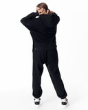 Women's Full Black Oversized Tracksuit (16)