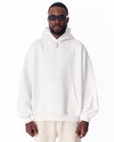Minimalist Sleeve Printed White Oversized Hoodie (9)
