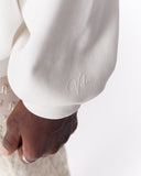 Minimalist Sleeve Printed White Oversized Hoodie (13)