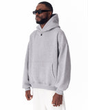 Minimalist Sleeve Printed Gray Oversized Hoodie (11)