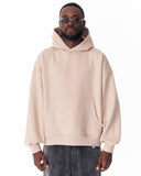 Puff Hood Oversized Beige Hoodie (9)