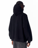 Puff Hood Oversized Black Hoodie (14)