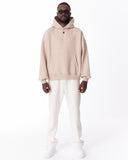 Back Embroidery Oversized Beige Hoodie (18)