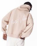 Back Embroidery Oversized Beige Hoodie (10)