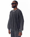 Washed Gray Oversized Tracksuit For Men (23)