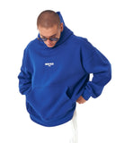 ‘’Slogan’’ Puff Printed Men’s Extra Oversized Blue Hoodie (10)