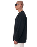 Butterfly Illusion Men's Oversized Black Sweatshirt (3)