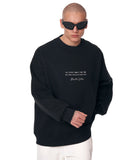 Butterfly Illusion Men's Oversized Black Sweatshirt (6)