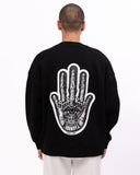 Fatima Martin Valen Designer Black Oversized Sweatshirt (3)