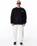 Fatima Martin Valen Designer Black Oversized Sweatshirt (5)