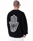 Fatima Martin Valen Designer Black Oversized Sweatshirt (8)