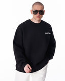 Fatima Martin Valen Designer Black Oversized Sweatshirt (10)