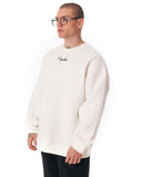 Ikigai Men's Oversized Martin Valen 3D Printed White Sweatshirt (2)