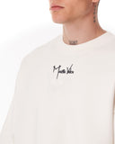 Ikigai Men's Oversized Martin Valen 3D Printed White Sweatshirt (3)