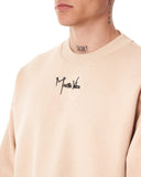 Ikigai Men's Oversized Martin Valen 3D Printed Beige Sweatshirt (3)