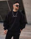 Signatura Martin Valen 3D Printed Oversized Black Sweatshirt (2)