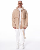 HOTS Martin Valen Men's Beige Plush Cardigan