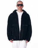 HOTS Martin Valen Men's Black Plush Cardigan