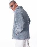HOTS Martin Valen Men's Gray Plush Cardigan (9)