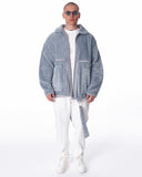 HOTS Martin Valen Men's Gray Plush Cardigan (5)