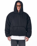 Versfallen Black Puffy Hoodie For Men