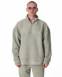 High Collar Half Zip Khaki Tracksuit (8)
