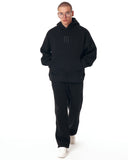 Insignio 3D Designer Embroidery Oversized Hoodie Tracksuit in Black