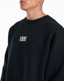 1881 Designer 3D Embroidery Oversized Black Sweatshirt Tracksuit (6)