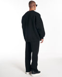 1881 Designer 3D Embroidery Oversized Black Sweatshirt Tracksuit (7)
