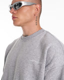 Designer Oversized Gray Sweatshirt Tracksuit Set (5)
