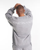 Designer Oversized Gray Sweatshirt Tracksuit Set (9)
