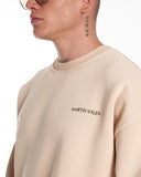 Designer Oversized Beige Sweatshirt Tracksuit Set (10)