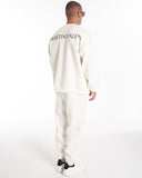 Designer Oversized White Sweatshirt Tracksuit Set (6)