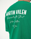 "Slogan" Men’s Oversized Printed Designer T-shirt in Green (6)