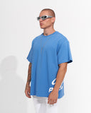 ‘’Perspective’’ Men’s Oversized Puff Printed Designer T-shirt in Blue (3)