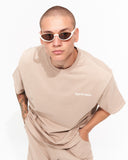 Men's Oversized Acid Washed Vintage 3D Printed Beige T-shirt (7)