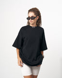 ‘777’ Women’s Oversized Black T-shirt with 3D Print (6)
